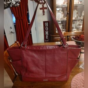 Coach Red Leather Handbag